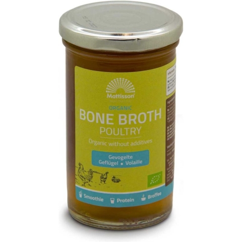 Mattisson - Biologische Botten Bouillon Gevogelte - Bone Broth Poultry - Bottenbouillon - 240ml