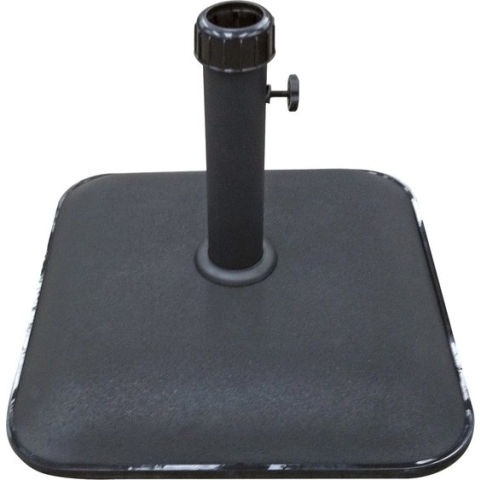 Outdoor Living - Parasolvoet vierkant beton 25kg zwart