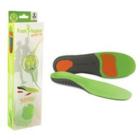 Footlogics Inlegzolen Sports M (41-43) - Ondersteuning - Demping - Draagcomfort bij Sporten - Corrigeert Overpronatie - Verlicht Hielpijn - Achillespeesblessures - knieklachten - Voetpijn