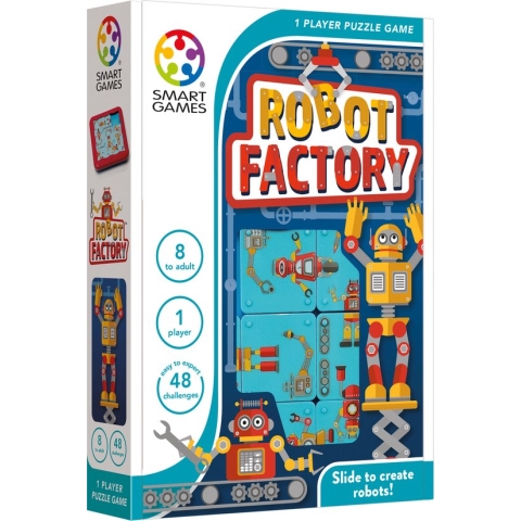 SmartGames - Robot Factory - Schuifpuzzel met 48 opdrachten