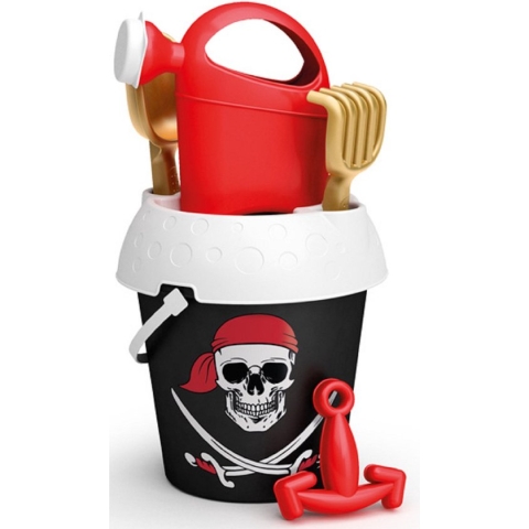 Emmersetje - piraat - incl schepje/harkje/gieter - strand/zand speelgoed