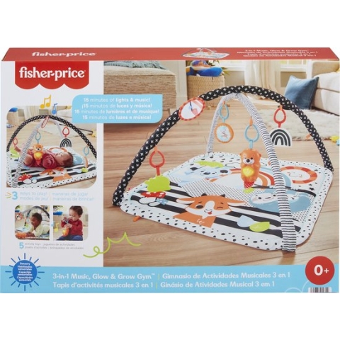 Fisher-Price Baby Muziek Gym 3 in 1 - Pasgeboren baby speelgoed