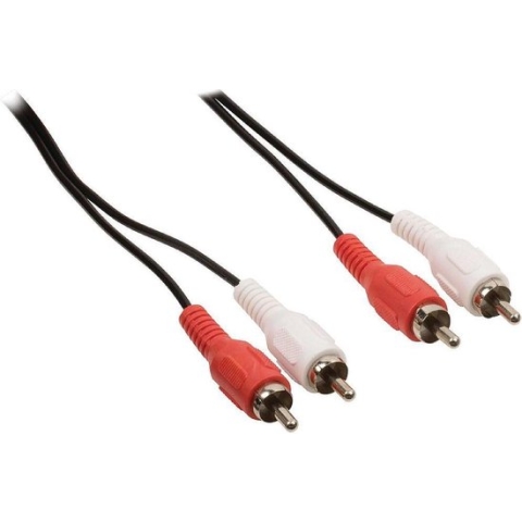 Goobay Tulp stereo audio kabel - zwart - 10 meter