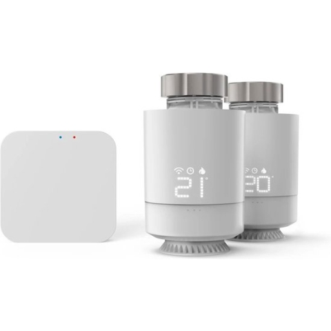 Hama Wi-Fi Verwarmingsregeling - Slimme Radiatorthermostaat met LED display - WLAN Smart Home Verwarmingselement - Compatibel met Apple Home, Alexa, Google Assistent - 2 stuks