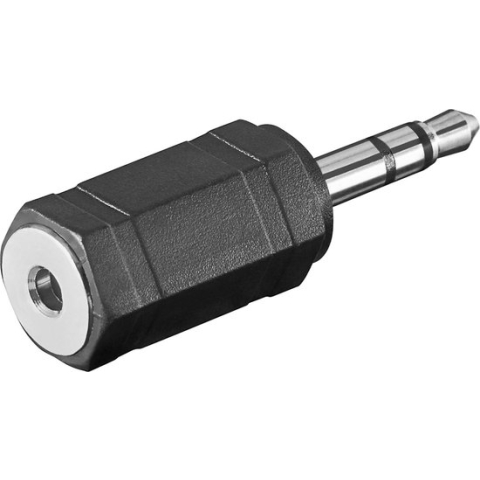 Goobay Hoofdtelefoonadapter, AUX-jackplug 3,5 mm naar 2,5 mm