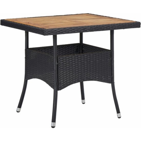 vidaXL-Tuintafel-poly-rattan-en-massief-acaciahout-zwart
