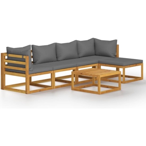 vidaXL-6-delige-Loungeset-met-kussens-massief-acaciahout