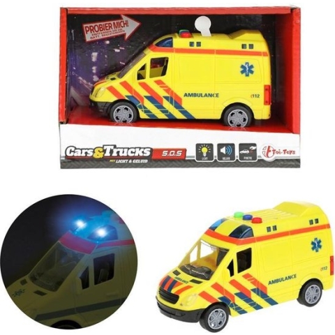 Toi-toys Ambulance Frictie Met Licht En Geluid 15 Cm