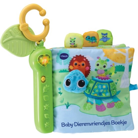 VTech Baby Dierenvriendjes Babyboekje - Interactief Speelgoed - Kinderboeken - Maak Kennis met Dieren & Muziek - 6 tot 36 Maanden