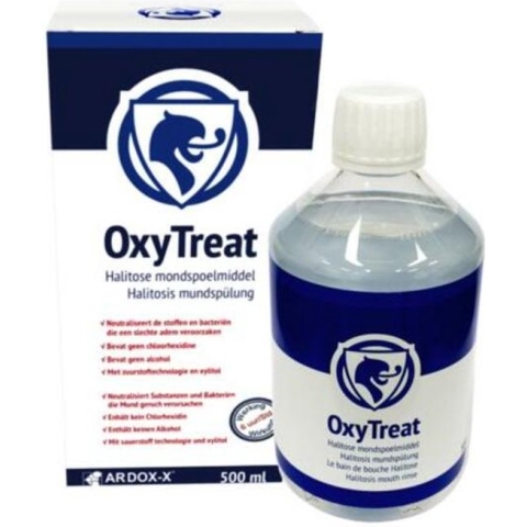 OxyTreat Halitose mondspoelmiddel 500ml Mondwater tegen mondgeur met Ardox-X