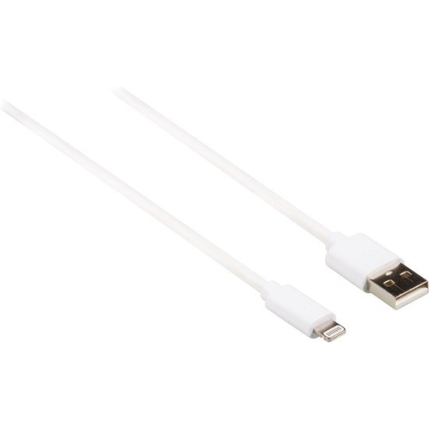 8-pins Lightning naar USB-A kabel - USB2.0 - tot 2,4A / wit - 2 meter