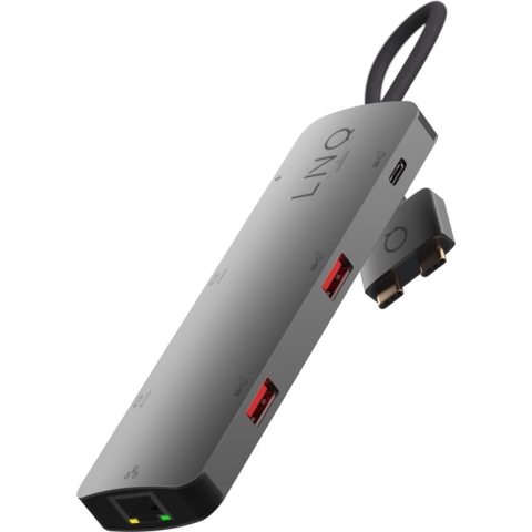 Linq byELEMENTS Multiport Hub 7in2 D2 Pro MST USB C - Grijs
