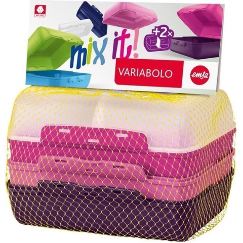 emsa Brooddoos VARIABOLO Clipbox Set Meisjes, 4 stuks, gekleurd