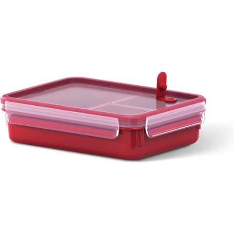 EMSA CLIP & MICRO Rechthoekig Doos 1.2 l Rood. Transparant 1 stuk(s)