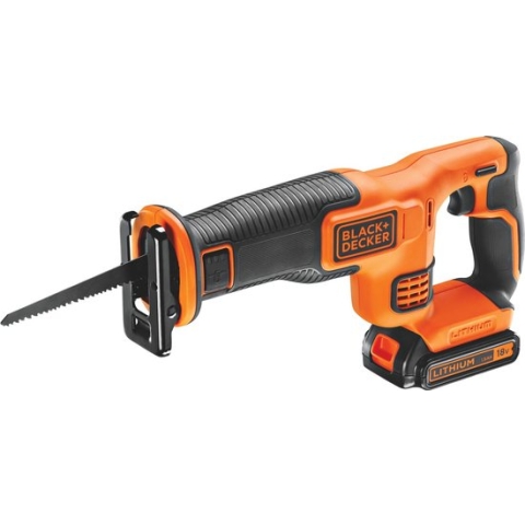 BLACK+DECKER BDCR18E1-QW Reciprozaag - 18V - 15cm zaagblad - incl. accu en lader