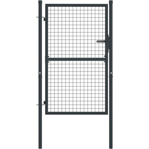 vidaXL-Gaaspoort-100x175-cm-gegalvaniseerd-staal-grijs