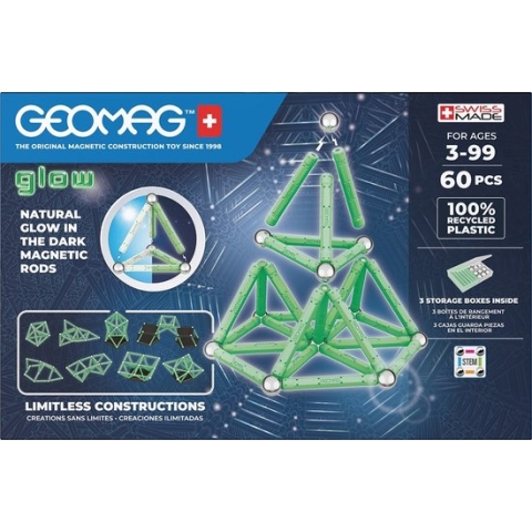 Geomag Glow Set Recycled - 60-delig