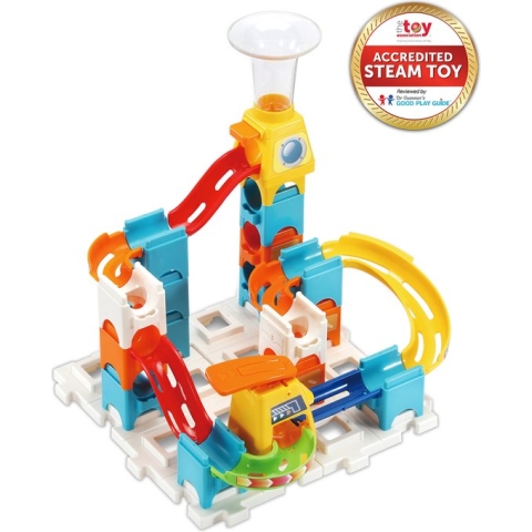 VTech Marble Rush Discovery Set XS100 - Speelgoed Knikkerbaan - Educatief - 30 Onderdelen - Inclusief 3 Knikkers - Vanaf 4 Jaar