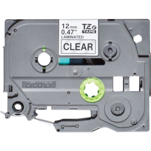 Brother TZe-131S Labeltape Tapekleur: Transparant Tekstkleur: Zwart 12 mm 4 m