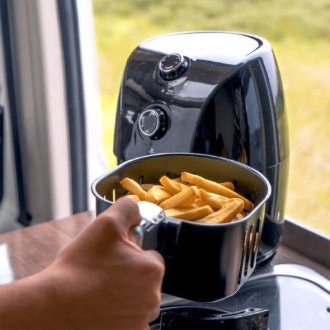 Mestic MA-100 Camping Airfryer - Voor 1-2 personen - 900W vermogen - Laag wattage en compact formaat