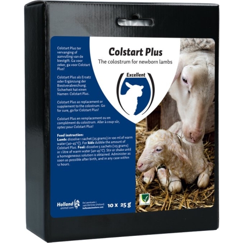 Excellent Colstart Plus - Lammeren - Biestvervanging - 10x25 g