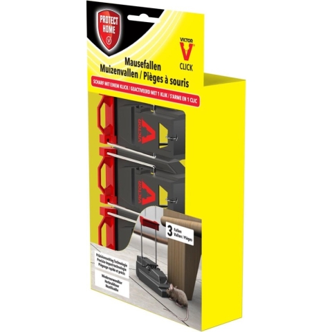 Protect Home Muizenval Plastic - Ongediertebestrijding - 3 stuks