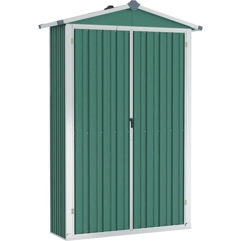 vidaXL-Tuinschuur-116x45x175-cm-gegalvaniseerd-staal-groen