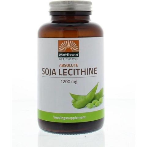 Mattisson Soja Lecithine 1200mg - Lecithine Sojabonen - Voedingssupplement - 90 Capsules
