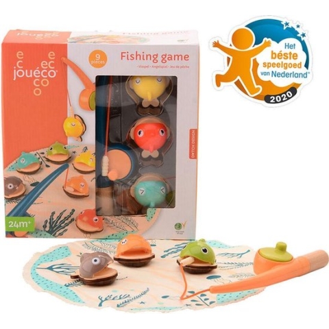 Johntoy Visspel Junior Hout/staal 9-delig