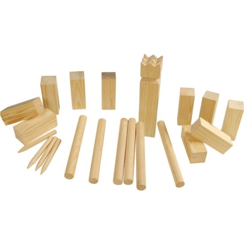 Outdoor Games Kubb-spel - hout - 21-delig