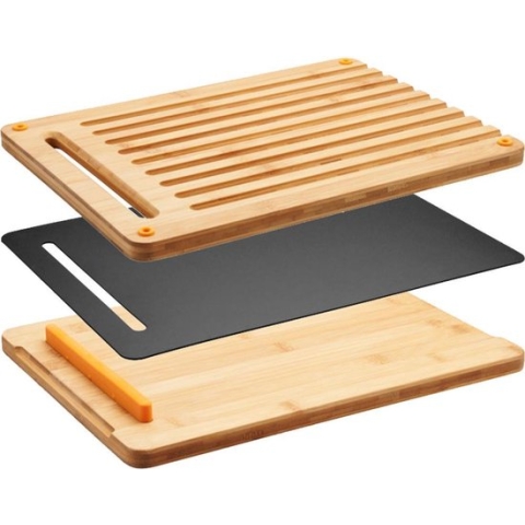 Fiskars FF Bamboo cutting board set 3pc - Snijplankenset