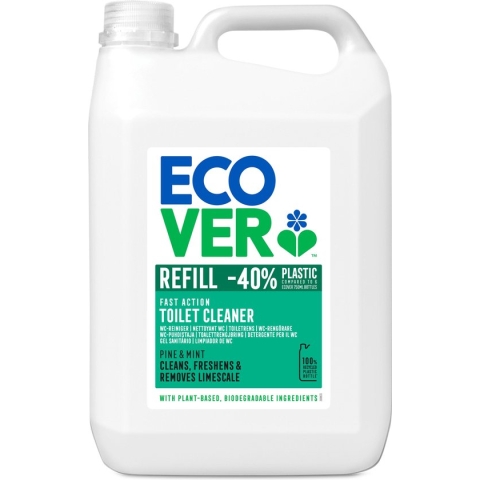 Ecover Wc reiniger Voordeelverpakking 5L- Verwijdert Kalkaanslag - Ecologisch - Den & Munt Geur