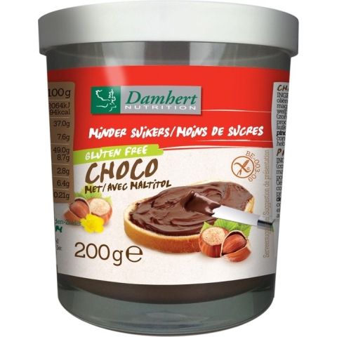 Damhert Chocopasta hazelnoot (0 toegevoegde suikers)