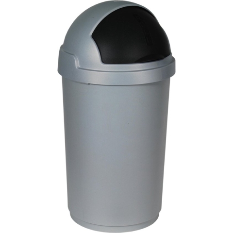 Curver - Roll Bullet bin 50L zilver/antraciet