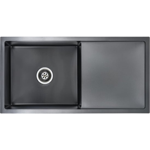 vidaXL-Gootsteen-handgemaakt-roestvrij-staal-zwart