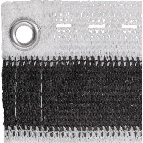 vidaXL-Balkonscherm-120x600-cm-HDPE-antracietkleurig-en-wit