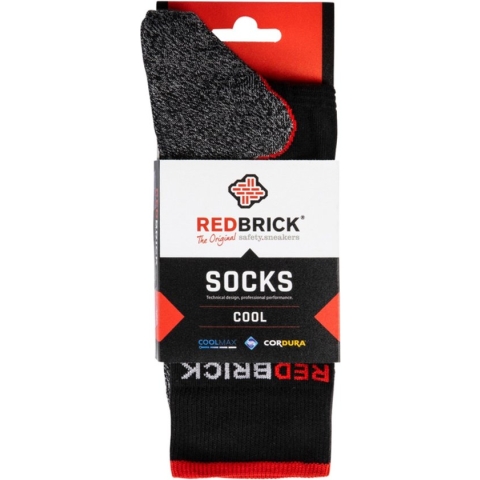 Redbrick Zomer Cool Sokken 25104 - Grijs/Zwart - 43-46