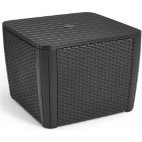 Keter-Tuintafel-Luzon-Plus-met-parasolgat-grafietkleurig