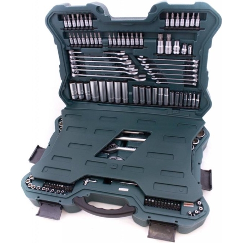 Brüder Mannesmann M98430 Dopsleutelset Metrisch 1/4 (6.3 mm), 3/8 (10 mm), 1/2 (12.5 mm) 215-delig