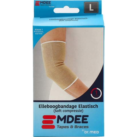 Emdee Elleboogbandage Elastisch Soft Compressie L