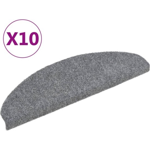vidaXL-Trapmatten-zelfklevend-10-st-65x21x4-cm-naaldvilt-lichtgrijs