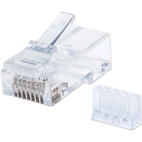 Intellinet neu Intellinet verpakking van 90 stuks Cat6 modulaire RJ45-stekkers UTP 3-voudige klem voor massieve draad 9