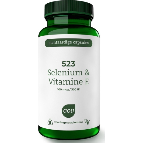 AOV 523 Selenium & Vitamine E - 60 vegacaps - Mineralen- Voedingssupplement