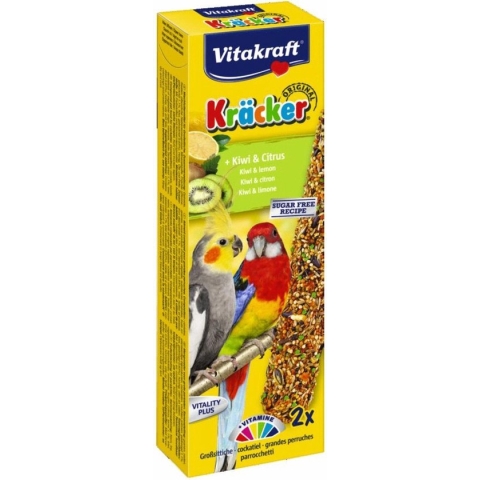 Vitakraft Valkparkiet Kracker 2 stuks Kiwi