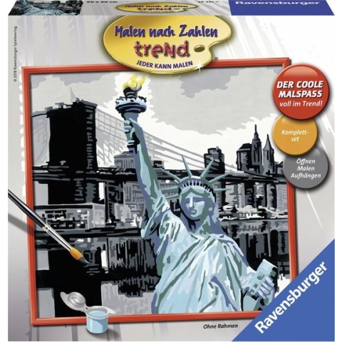 Ravensburger schilderen op nummer New York City - Hobbypakket