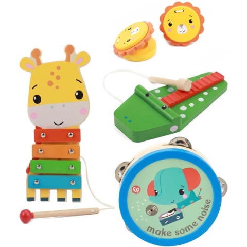 Fisher Price Instrumentenset Hout, 5dlg.