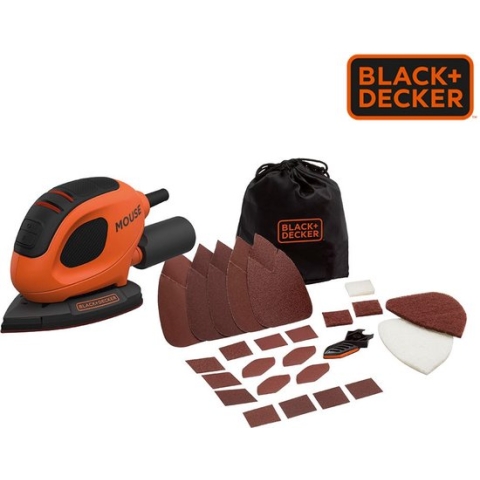 Black & Decker Bew230bc-qs Schuurmachine 55w Met 15 Accessoires Oranje