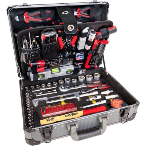 AIRPRESS gereedschapskoffer 127-dlg