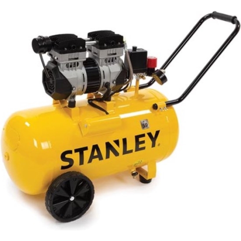 Stanley - Compressor - Zonder Olie - Horizontaal - Low Noise - 50 L / 1 pk / 8 bar