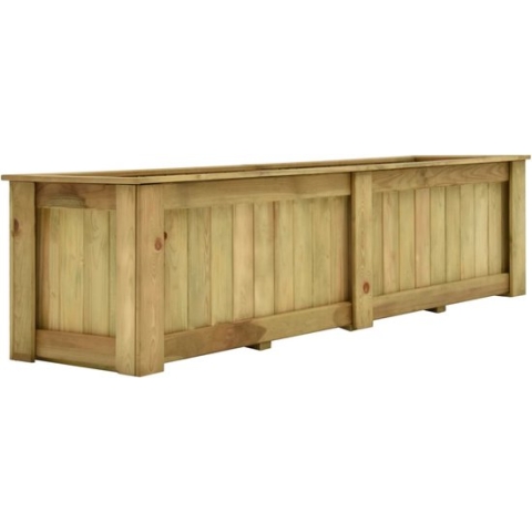 vidaXL-Plantenbak-verhoogd-196x50x50-cm-geïmpregneerd-grenenhout